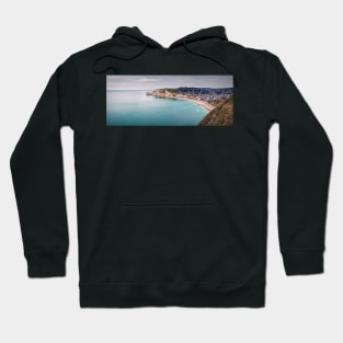 Etretat village panoramic view Hoodie